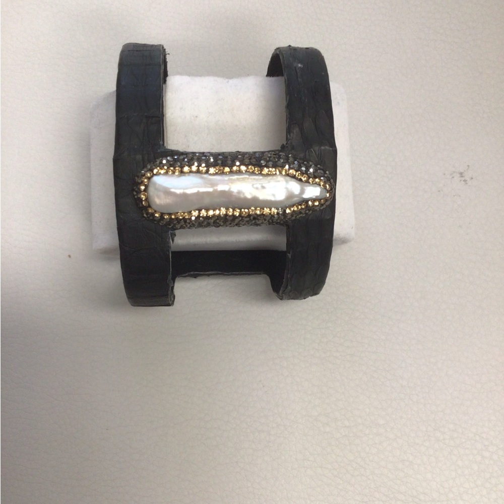Druzy Leather Bracelet